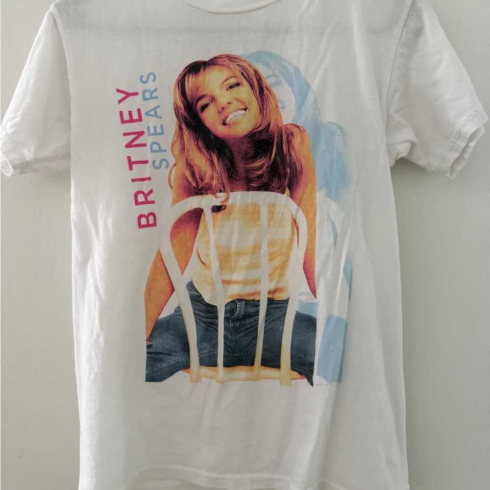 Britney Spears Graphic White Tee - Women's Short Sleeve